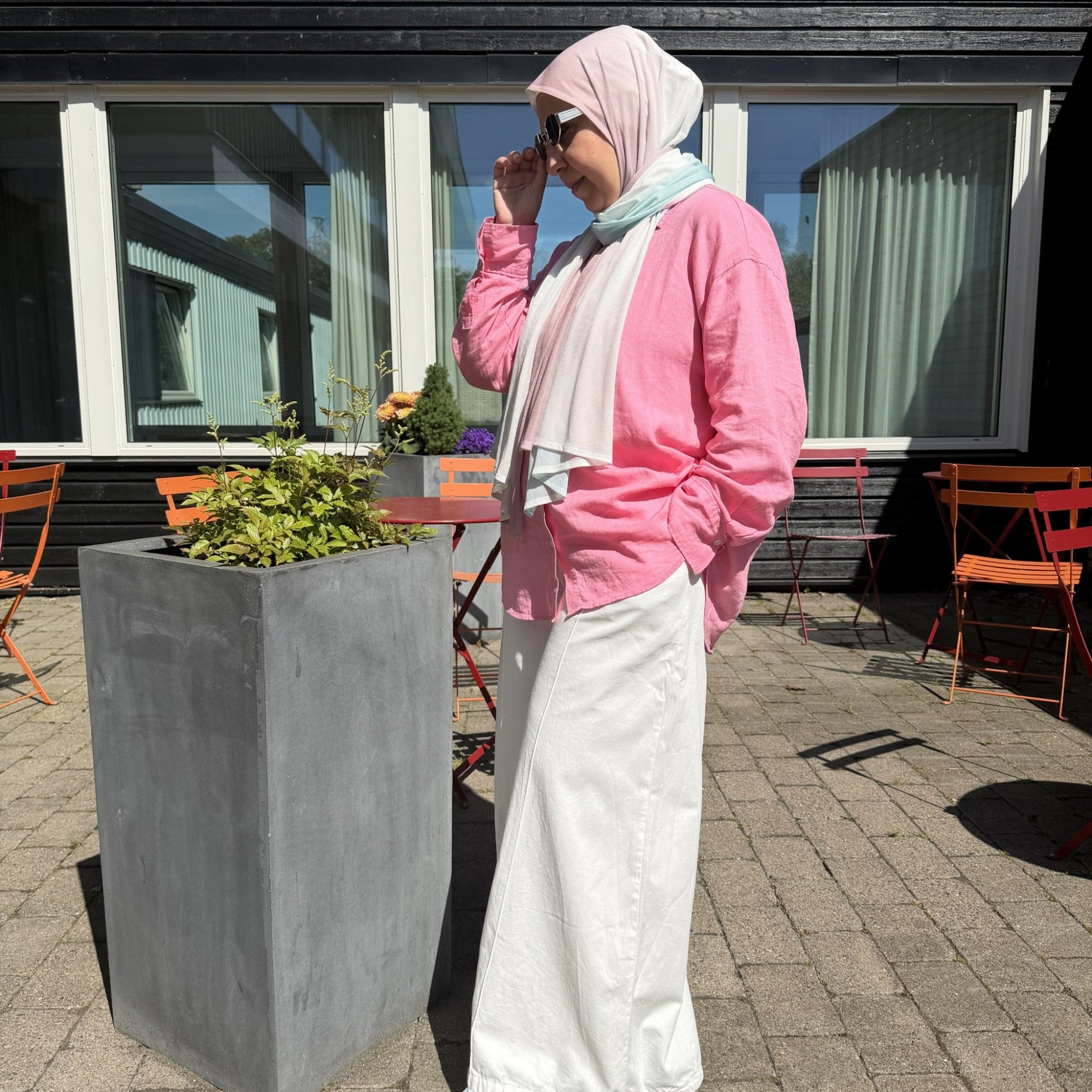 White Wide-leg Pants