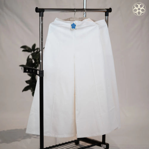 White Wide-leg Pants